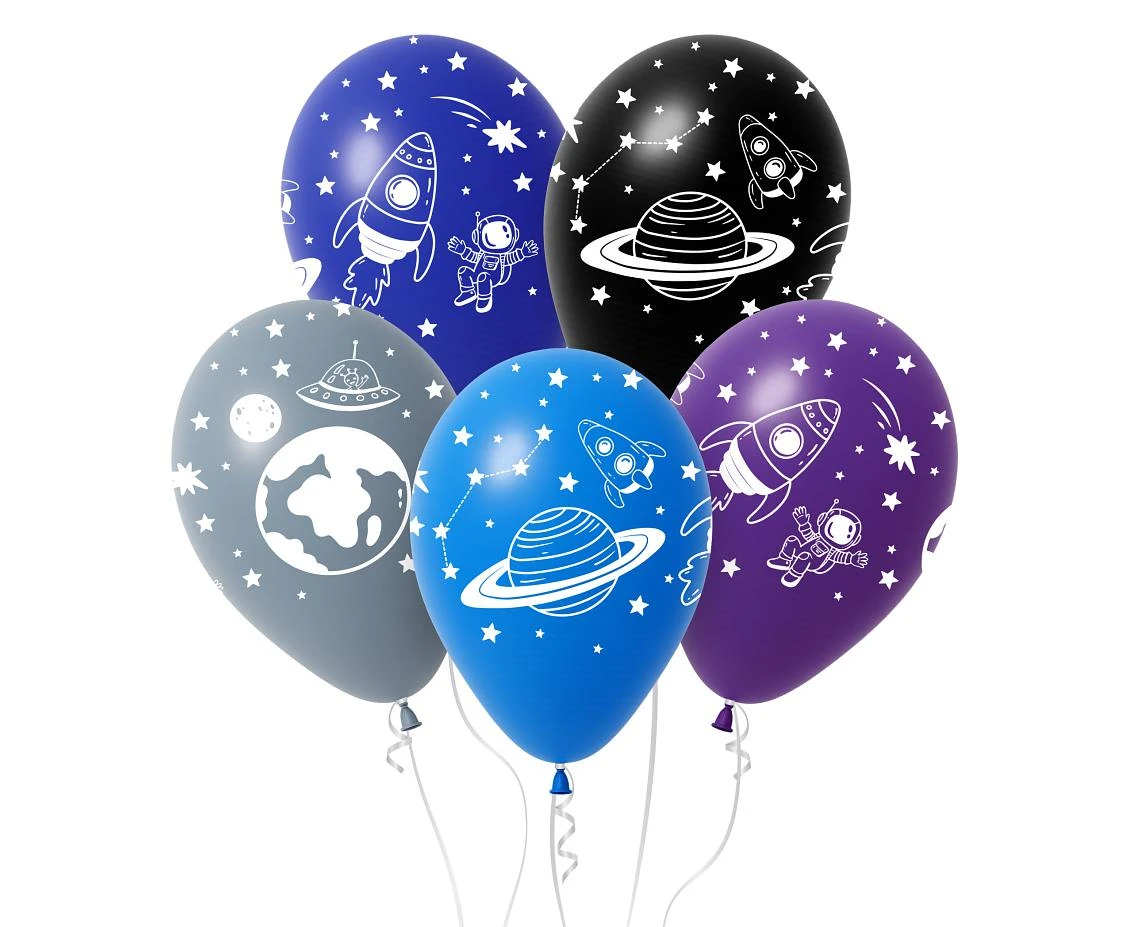 Universe balloon, 12"/ 5 pcs